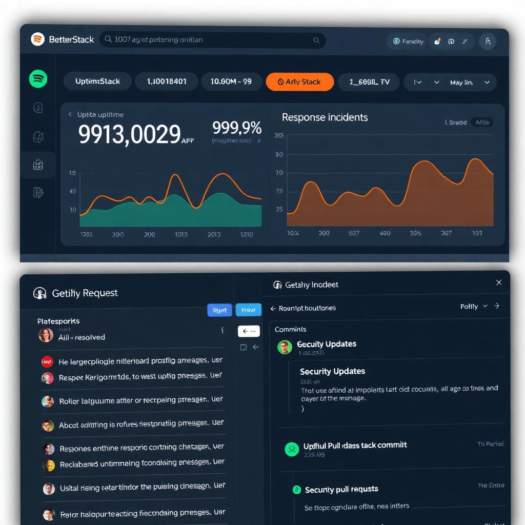 Maintenance — uptime monitor and a security pull request